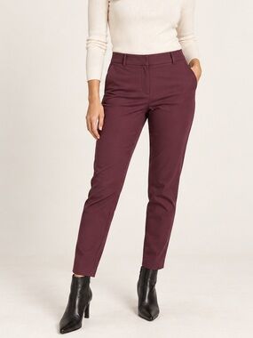 RW&CO Signature Fit Bugundy Ankle Pants Size 8